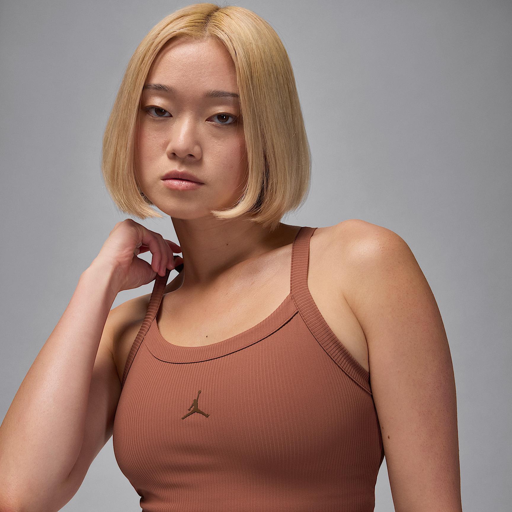 Womens Jordan Sport Dri-FIT Ribbed Tank Top | HQ8898-219 Product Image