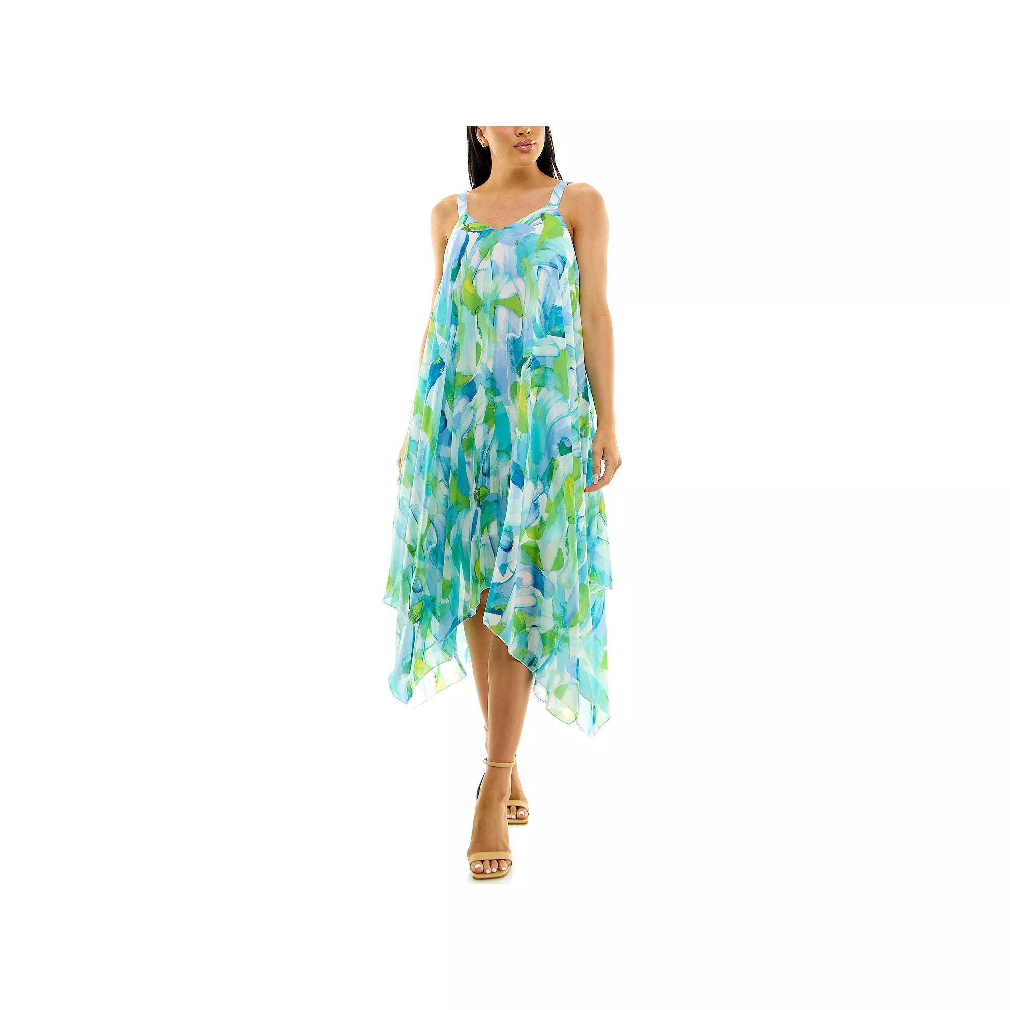 Women's Nina Leonard Uneven Hem Dress,  Product Image