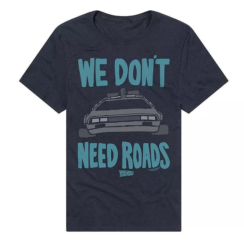 Men's Back To The Future No Roads Needed T-Shirt,  Product Image