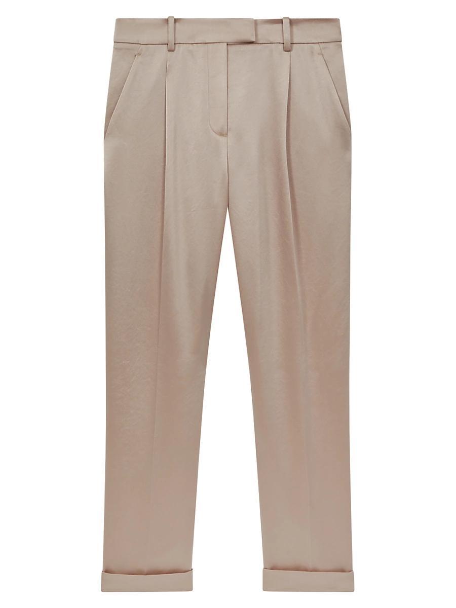 Womens Celia Mid-Rise Straight-Leg Pants Product Image