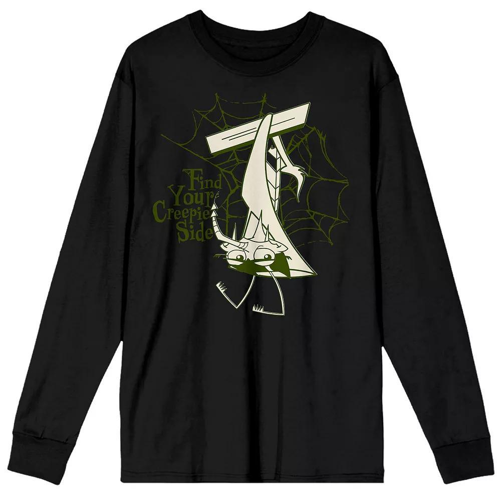 Men's Growing Up Creepie "Find Your Creepie Side" Long Sleeve Graphic Tee, Size: Large, Black Product Image