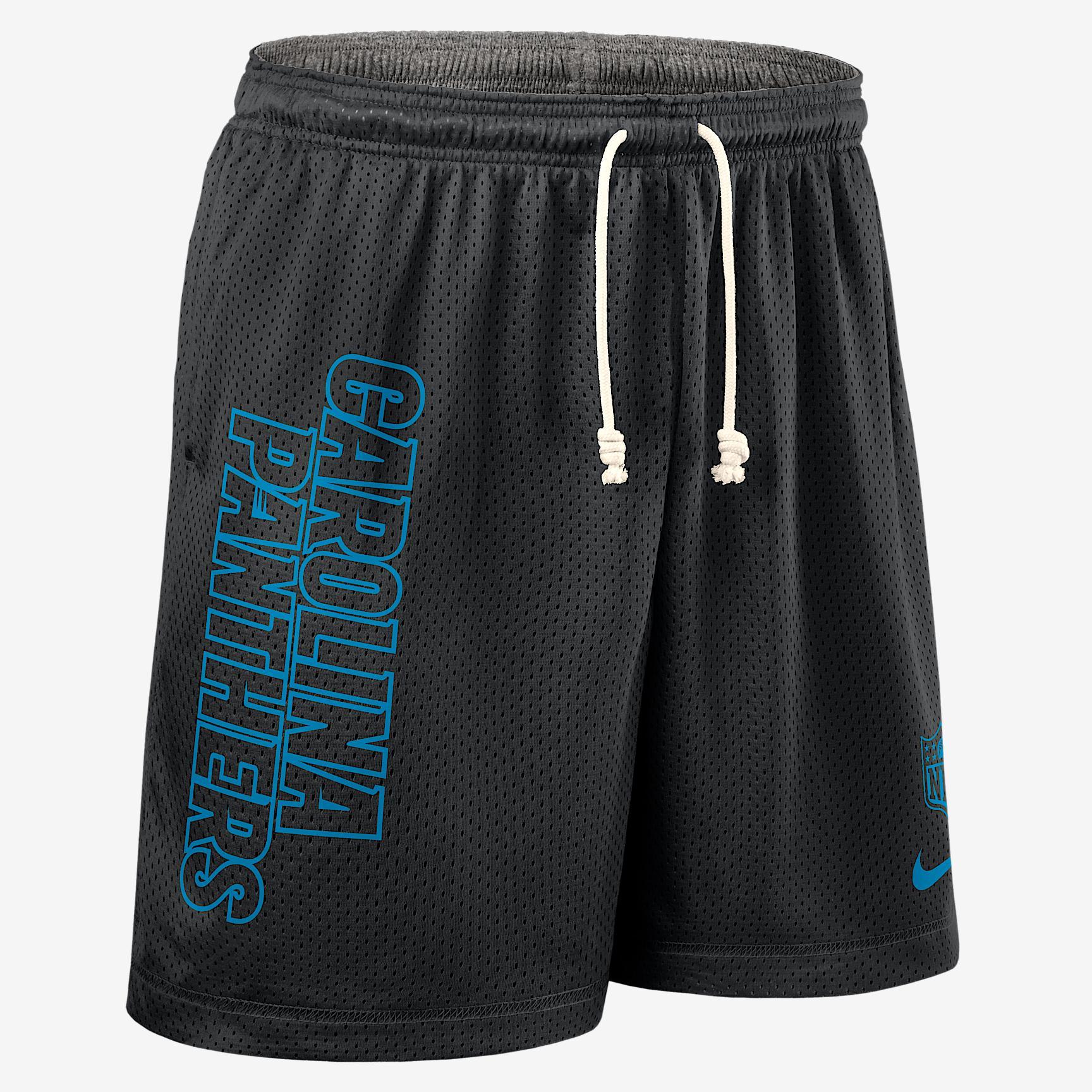 Carolina Panthers Sideline Reversible Mens Nike Mens Dri-FIT NFL Shorts | 03BF096N9D-N9J Product Image
