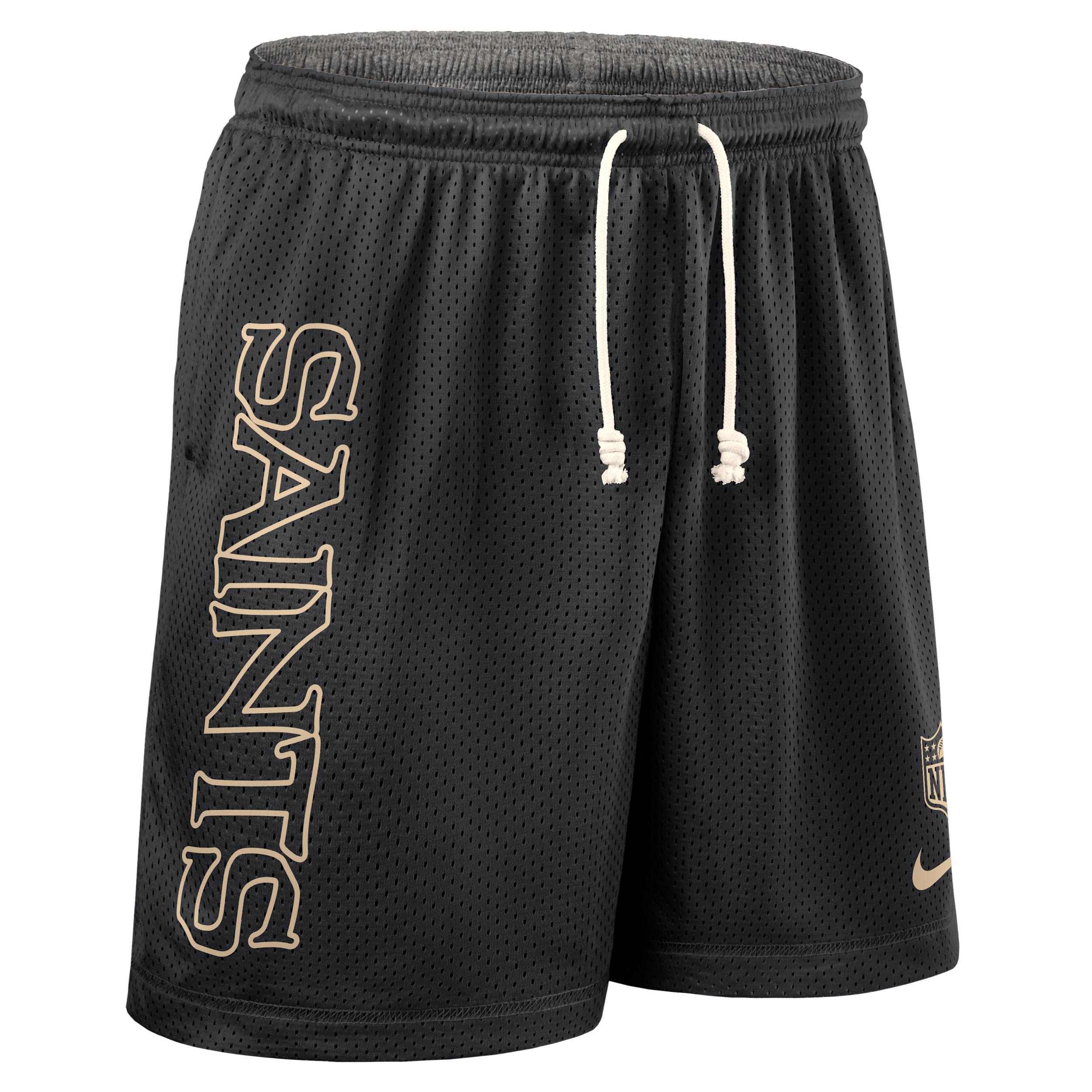 New Orleans Saints Sideline Reversible Mens Nike Mens Dri-FIT NFL Shorts | 03BF096N7W-N9J Product Image
