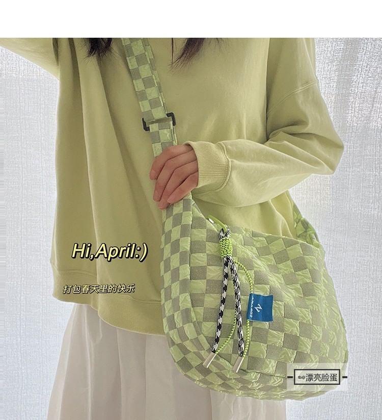 Checkerboard Crossbody Bag / Bag Charm / Set Product Image