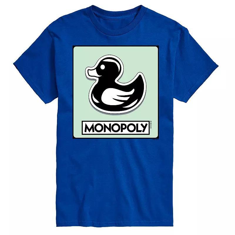 Men's Monopoly Duck Token Graphic Tee, Size: Medium, Blue Product Image