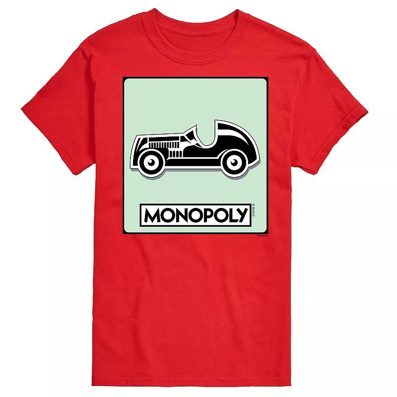 Big & Tall Monopoly Car Game Token Graphic Tee, Men's, Size: 3XB, Gray Product Image