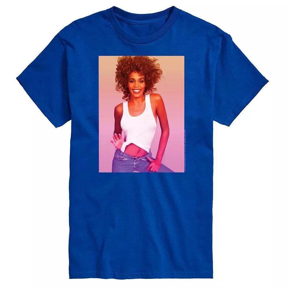 Big & Tall Whitney Houston Photo Tee, Men's,  Product Image