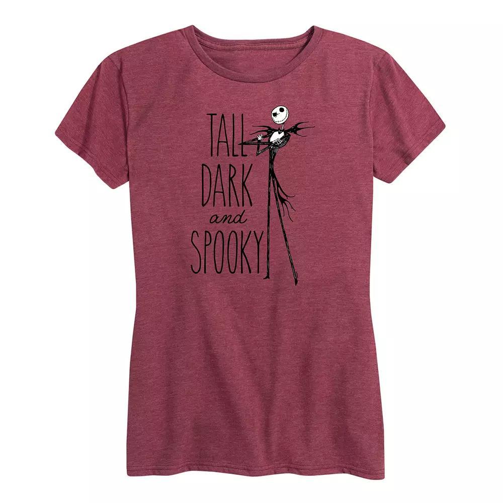 Disney's The Nightmare Before Christmas Women's Tall Dark And Spooky Graphic Tee,  Product Image