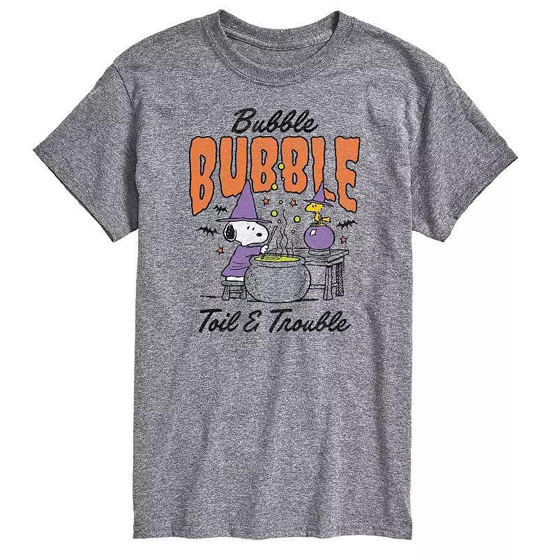 Men's Peanuts Bubble, Bubble, Toil & Trouble Graphic Tee, Size: Small, Beige Product Image