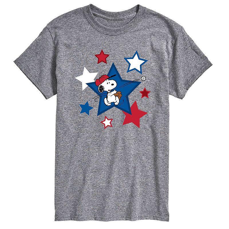 Mens Peanuts Snoopy Baseball Stars Tee Product Image