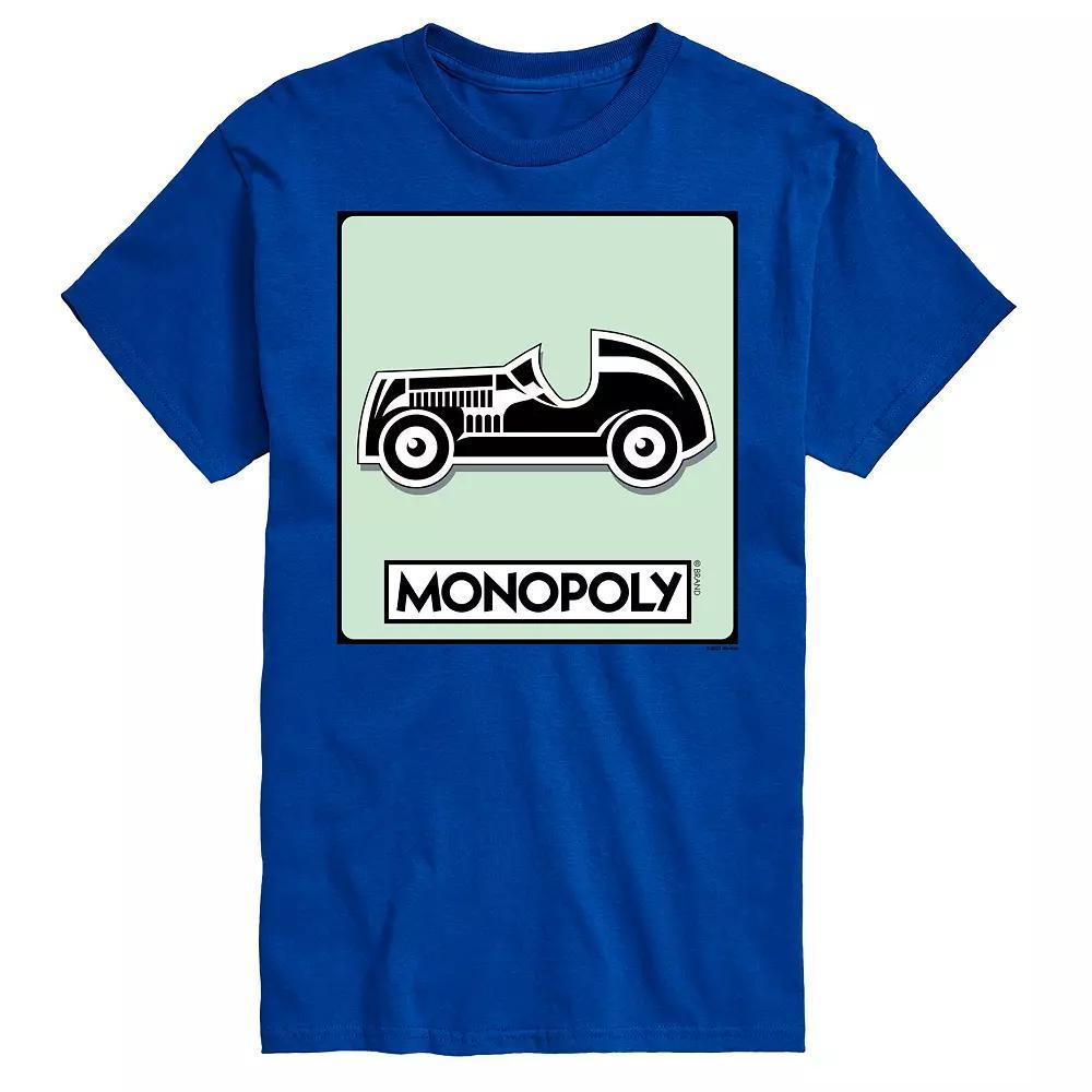 Big & Tall Monopoly Car Game Token Graphic Tee, Men's, Size: 3XB, Gray Product Image