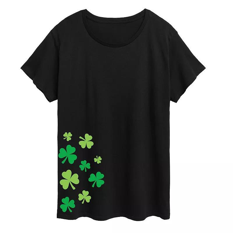 Plus Shamrock Graphic Tee, Womens Product Image