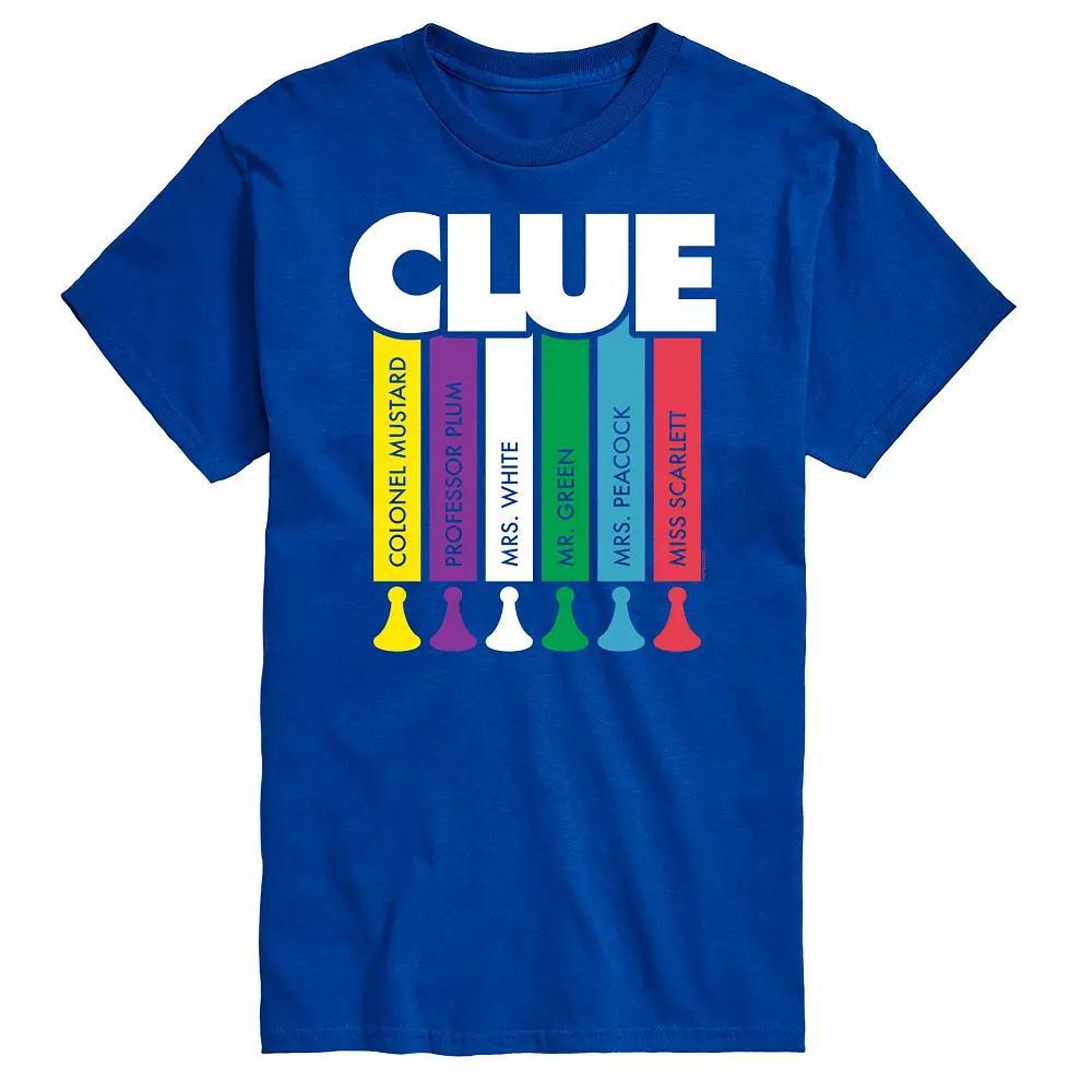 Big & Tall Clue Logo Characters Graphic Tee, Men's, Size: 4XL Tall, Blue Product Image