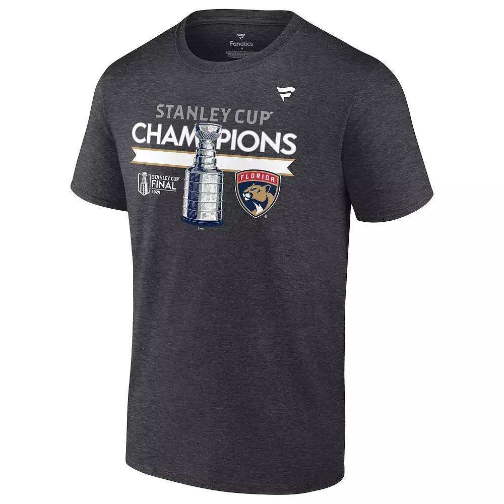 Men's Fanatics Florida Panthers 2024 NHL Stanley Cup Champs Locker Room Tee, Size: Medium, Pnt Gray Product Image