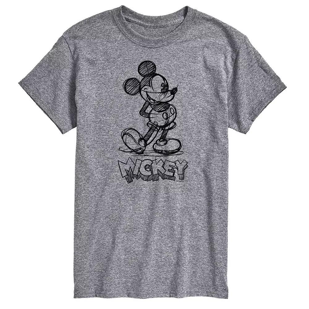 Disney's Mickey Mouse Big & Tall Sketch Graphic Tee, Men's,  Product Image