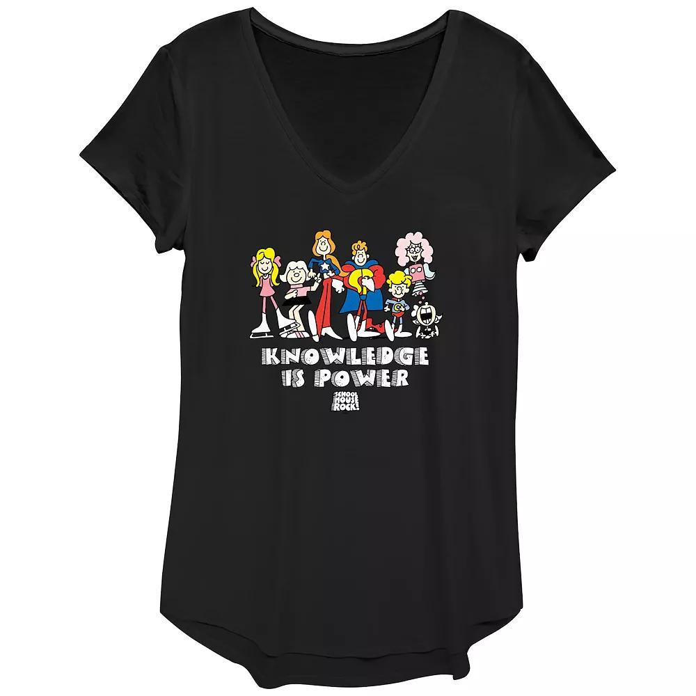 Disney's Schoolhouse Rock! Knowledge Is Power Group Women's Graphic Tee,  Product Image