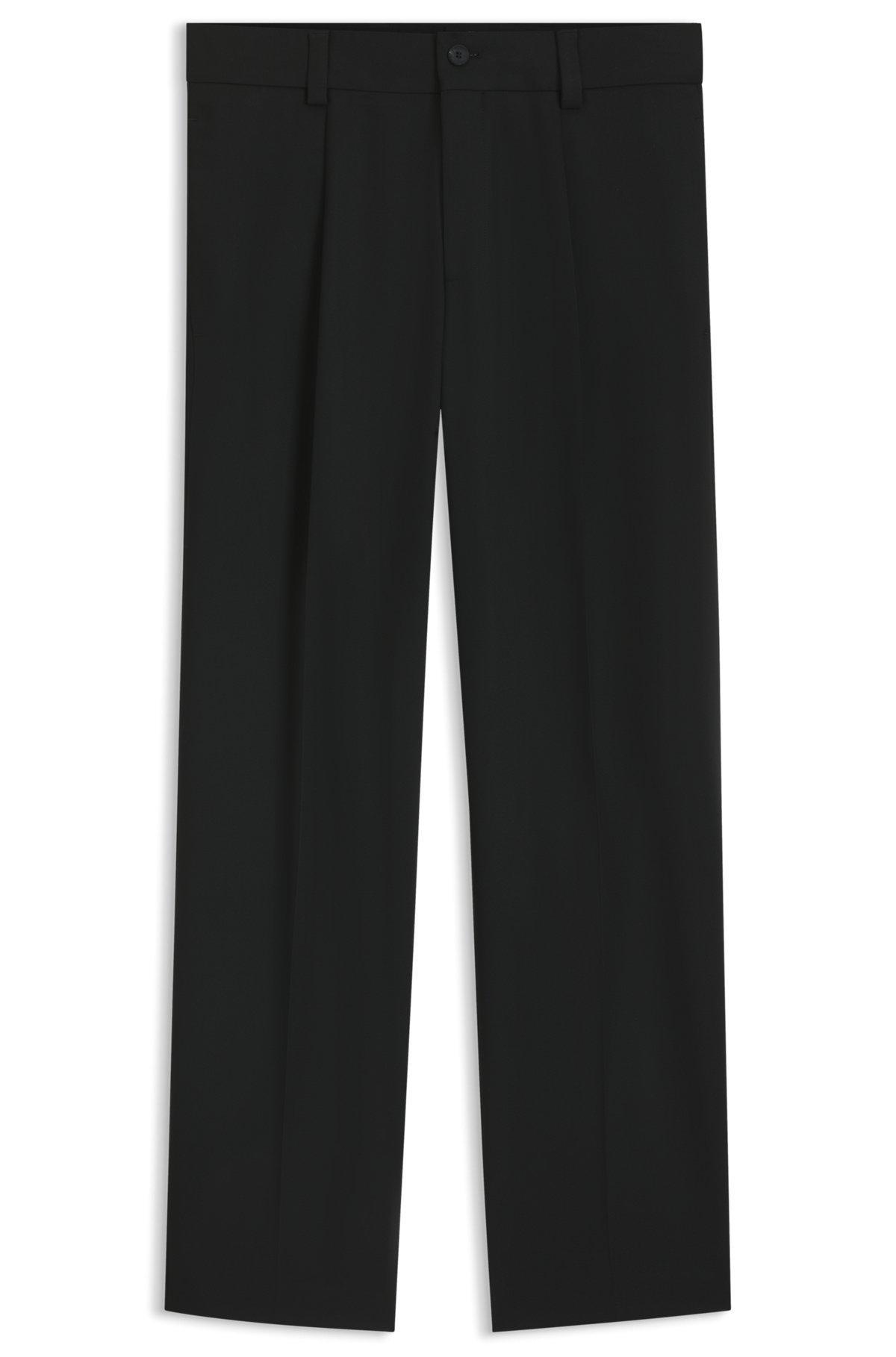 Modern-fit trousers in stretch twill with front crease Product Image