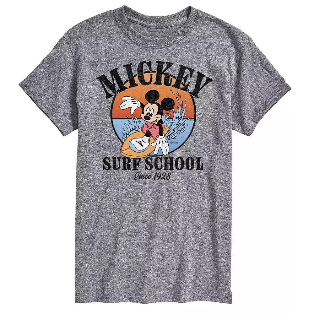 Disney's Mickey Mouse Big & Tall Surf School Graphic Tee, Men's, Size: 4XL Tall, White Product Image