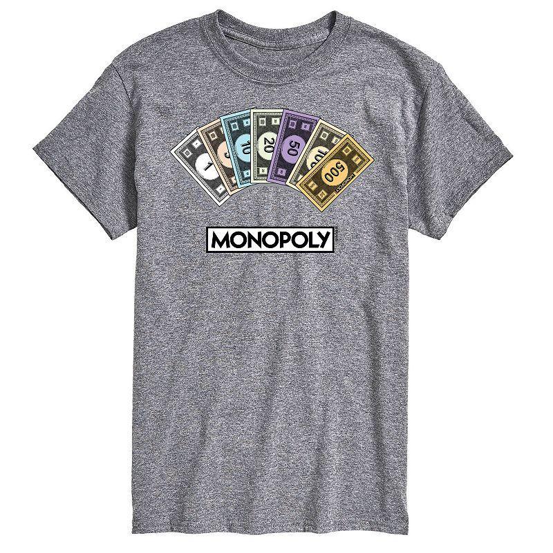 Men's Monopoly Money Stack Graphic Tee, Size: XXL, Blue Product Image