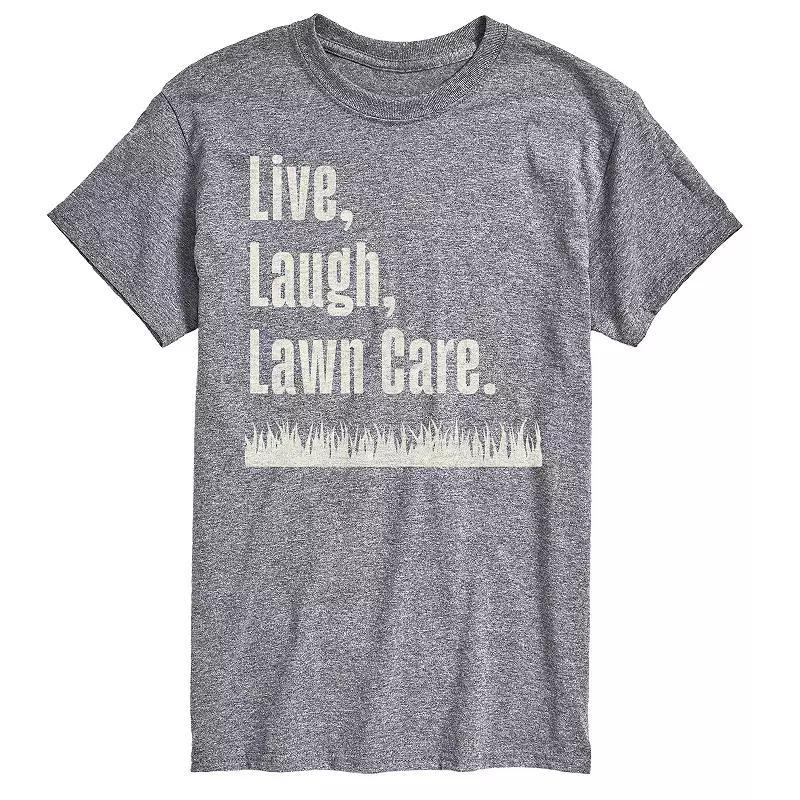 Big & Tall Live Laugh Lawn Care Graphic Tee, Men's, Size: XXL Tall, Gray Product Image