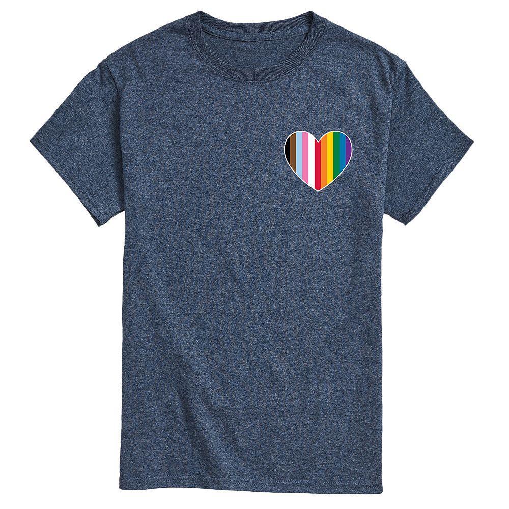 Men's LGBTQ Flag Heart Tee,  Product Image