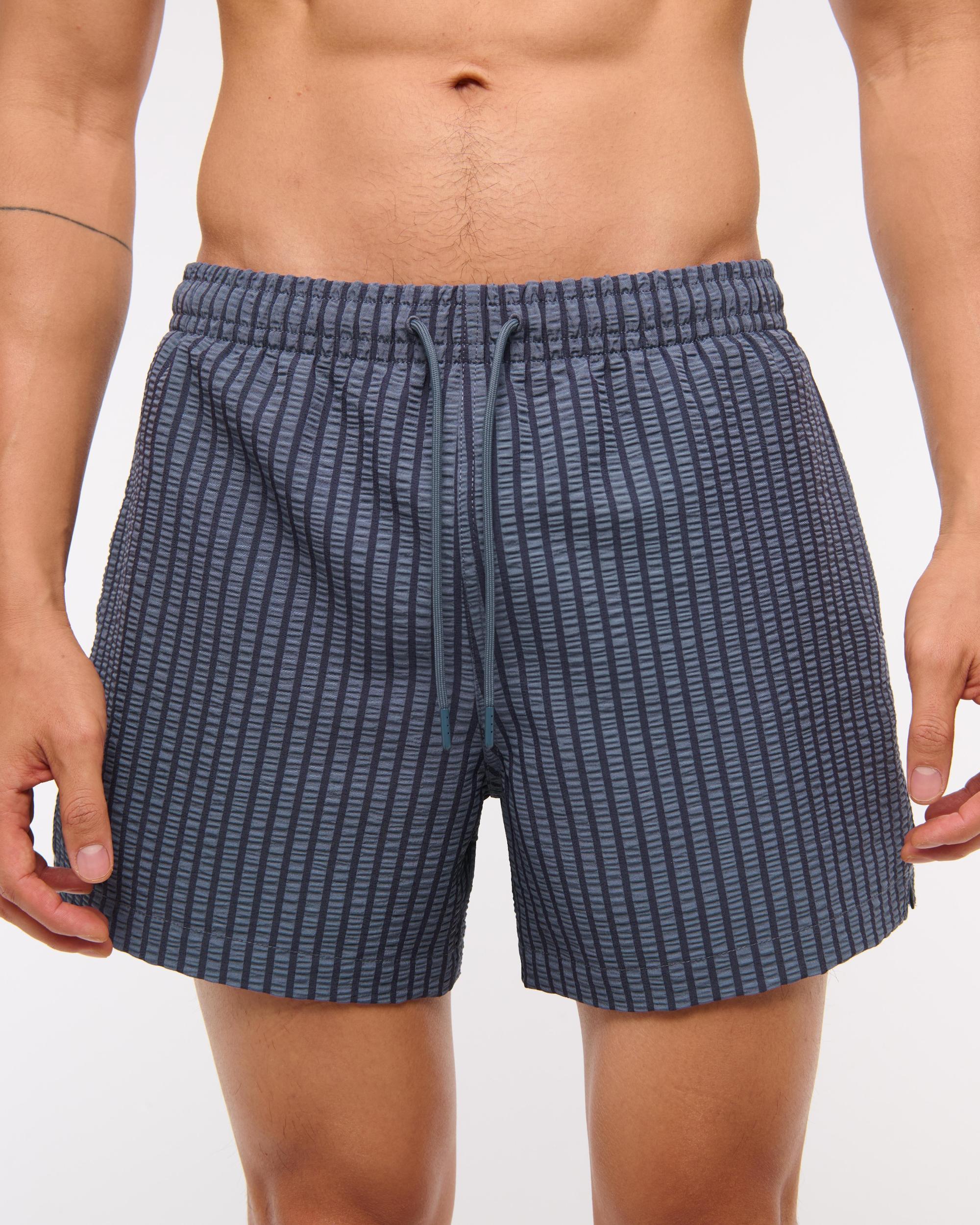Pull-On Micro-Seersucker Swim Trunk Product Image