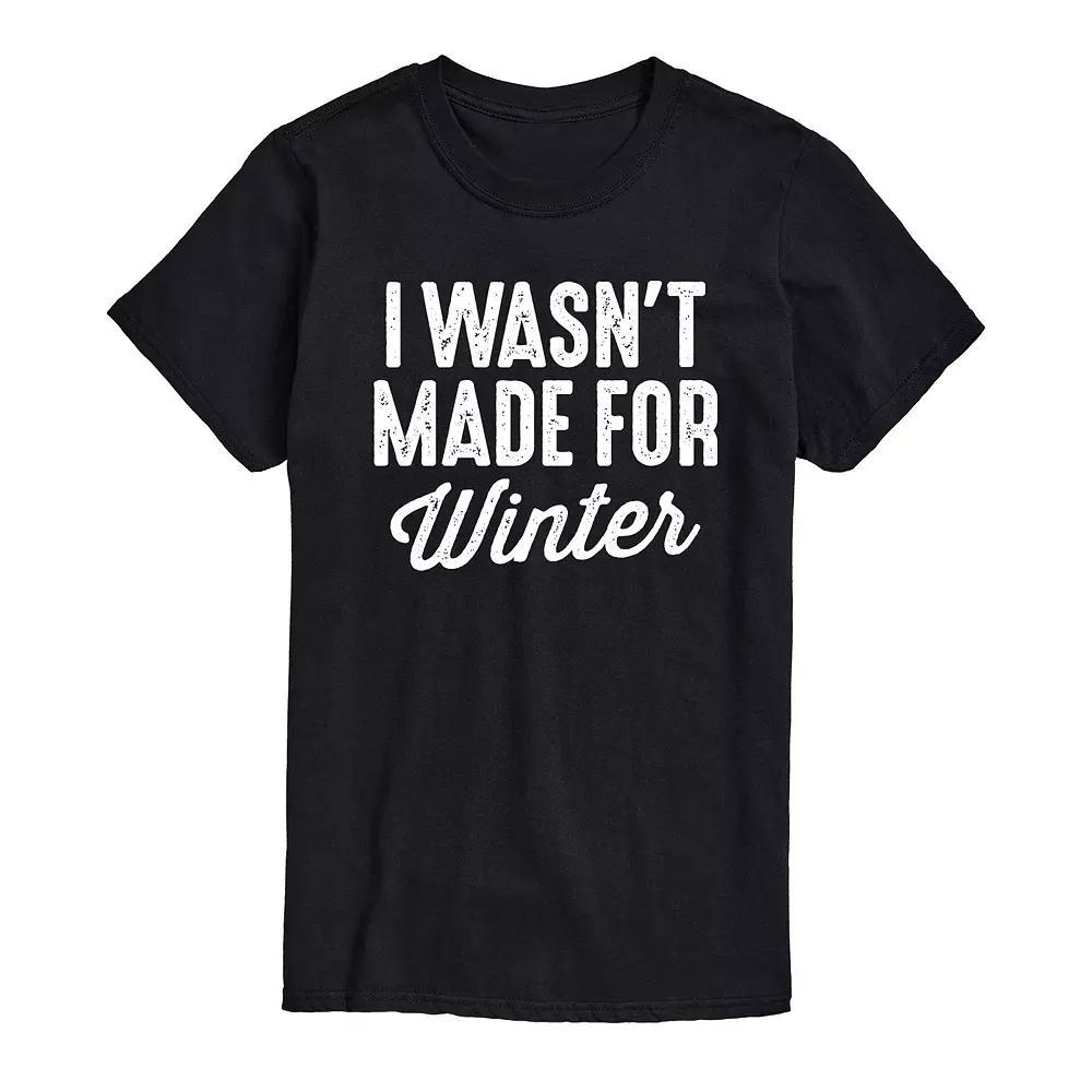 Men's Wasn't Made For Winter Tee, Size: XXL, Black Product Image