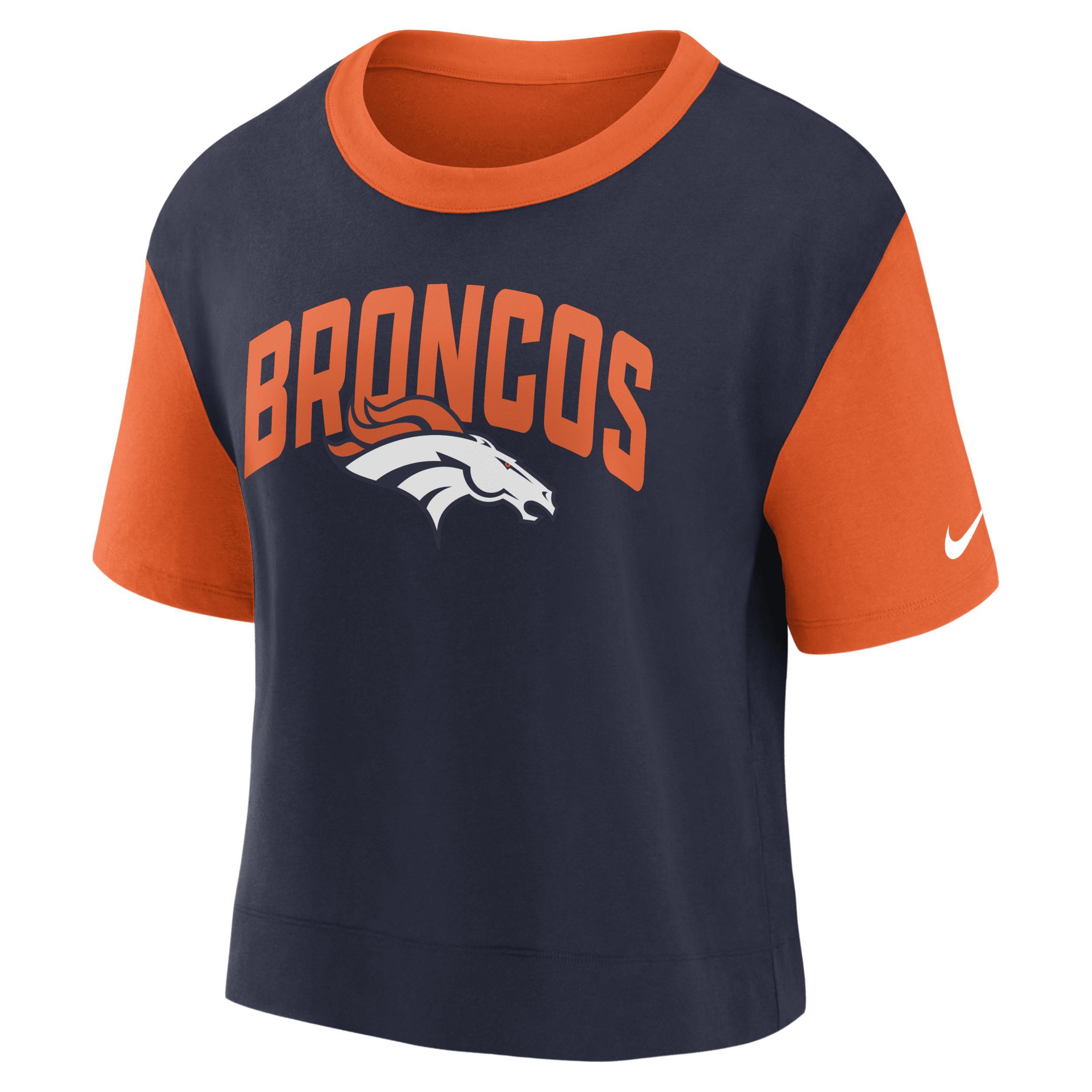 Womens Nike /Navy Chicago Bears High Hip Fashion T-Shirt Product Image