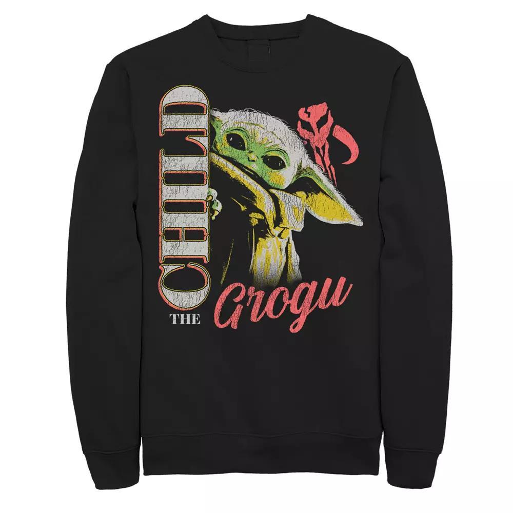 Big & Tall Star Wars Grogu Peek Sweatshirt, Mens Product Image