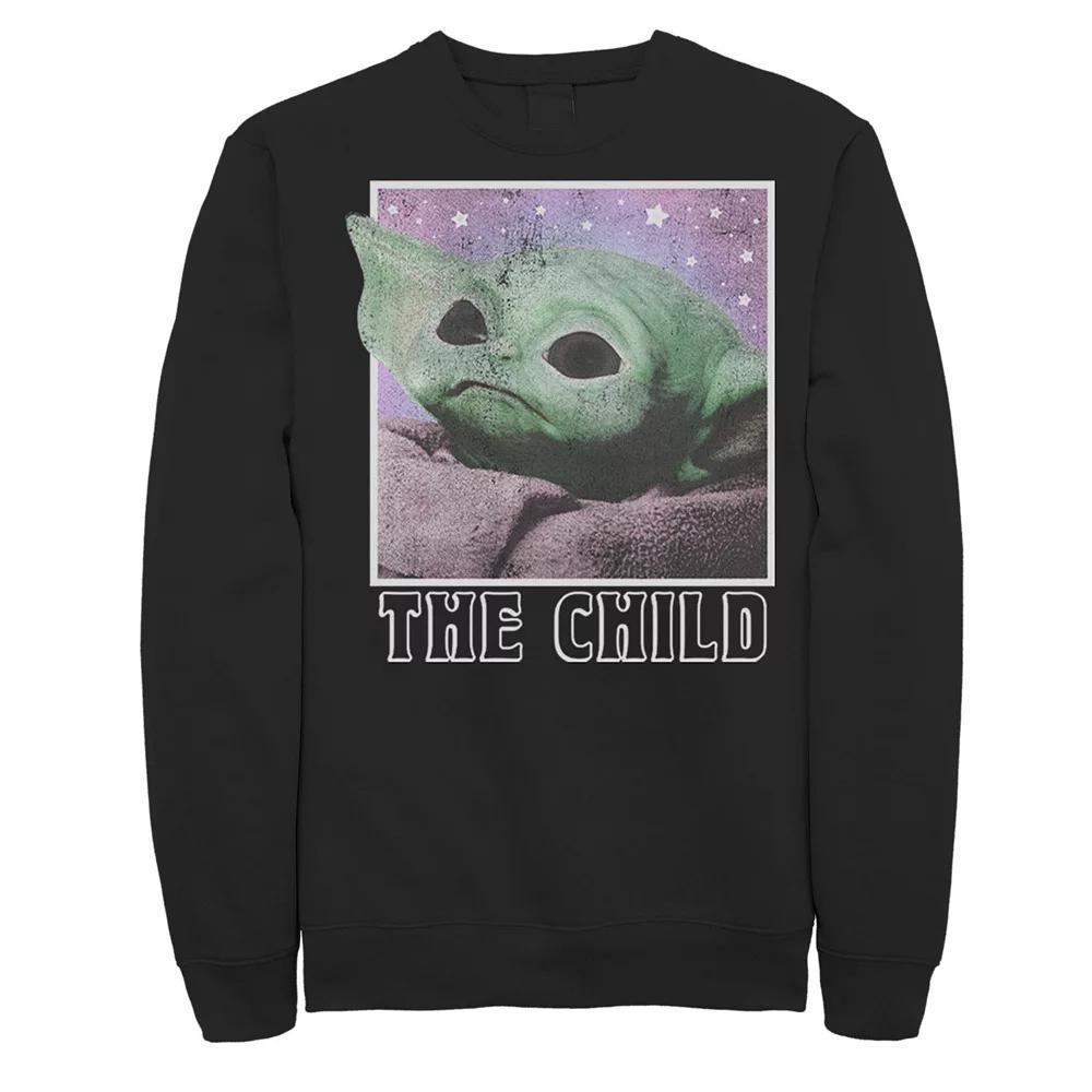Men's Star Wars The Mandalorian The Child Galaxy Star Gaze Sweatshirt,  Product Image