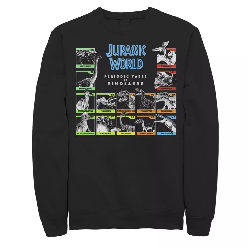 Men's Jurassic World Periodic Table of Dinosaurs Fleece,  Product Image