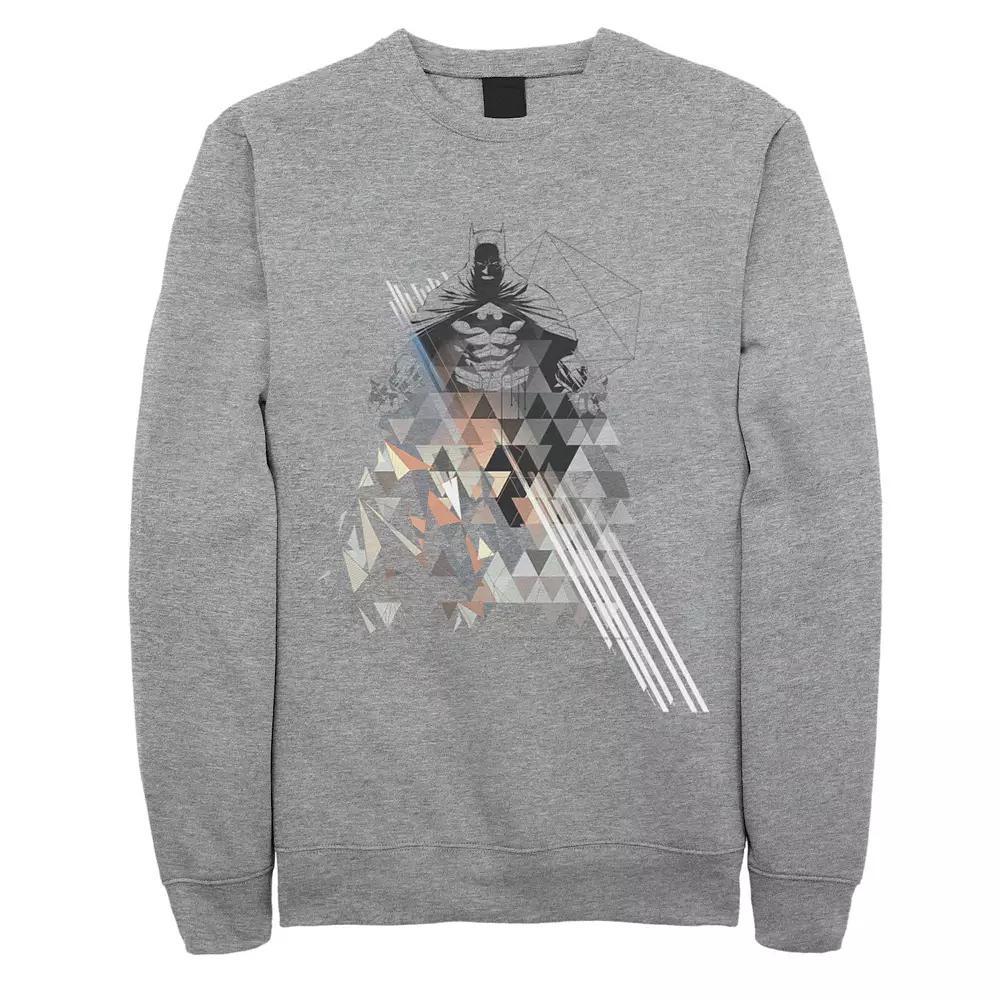 Men's DC Comics Batman Poly Portrait Sweatshirt, Size: 3XL, Athletic Grey Product Image