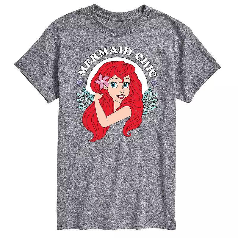 Disney's The Little Mermaid Men's Mermaid Chic Tee, Size: Small, Dark Blue Product Image