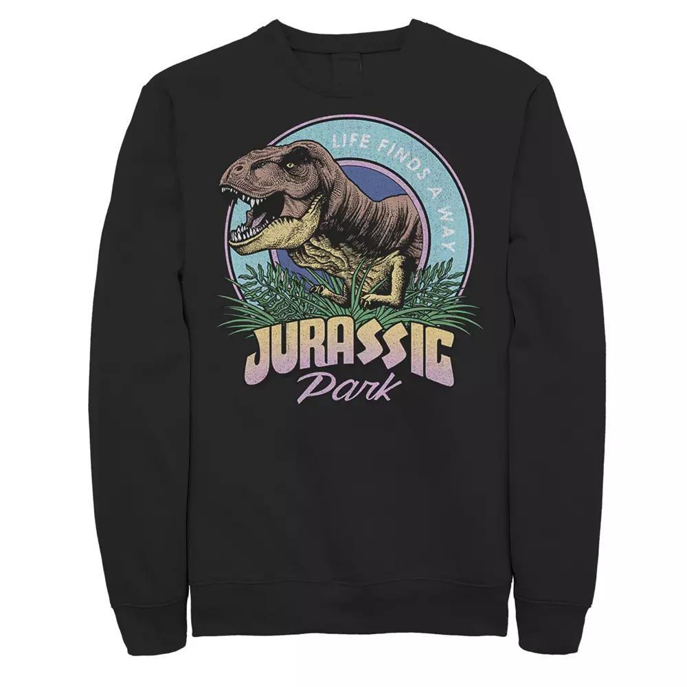 Men's Jurassic Park Life Finds A Way Vibrant Fleece Graphic Pullover,  Product Image
