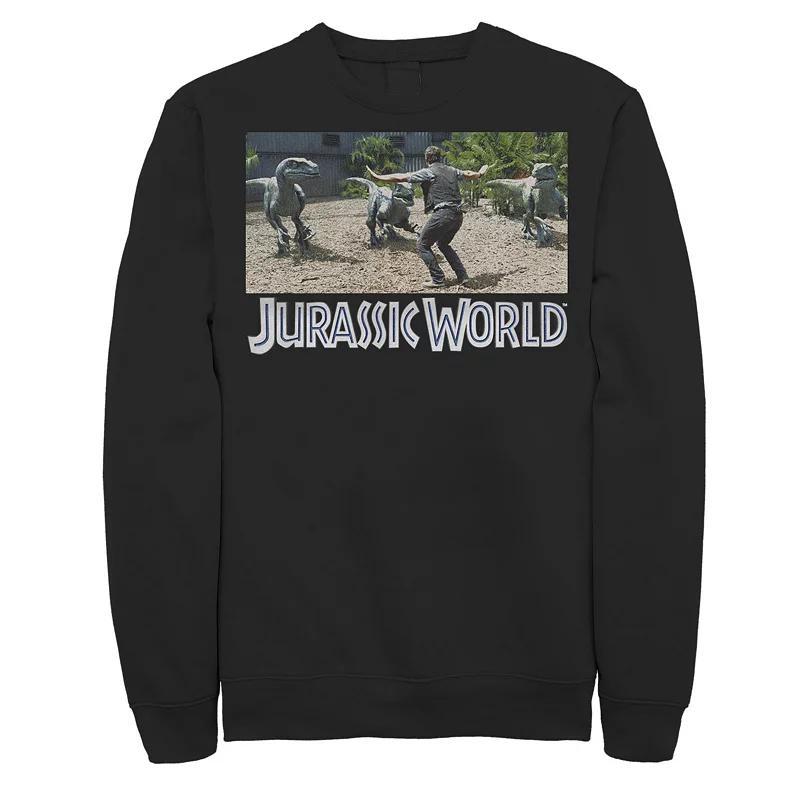 Mens Jurassic World Owen Raptor Pack Trainer Sweatshirt Blue Product Image