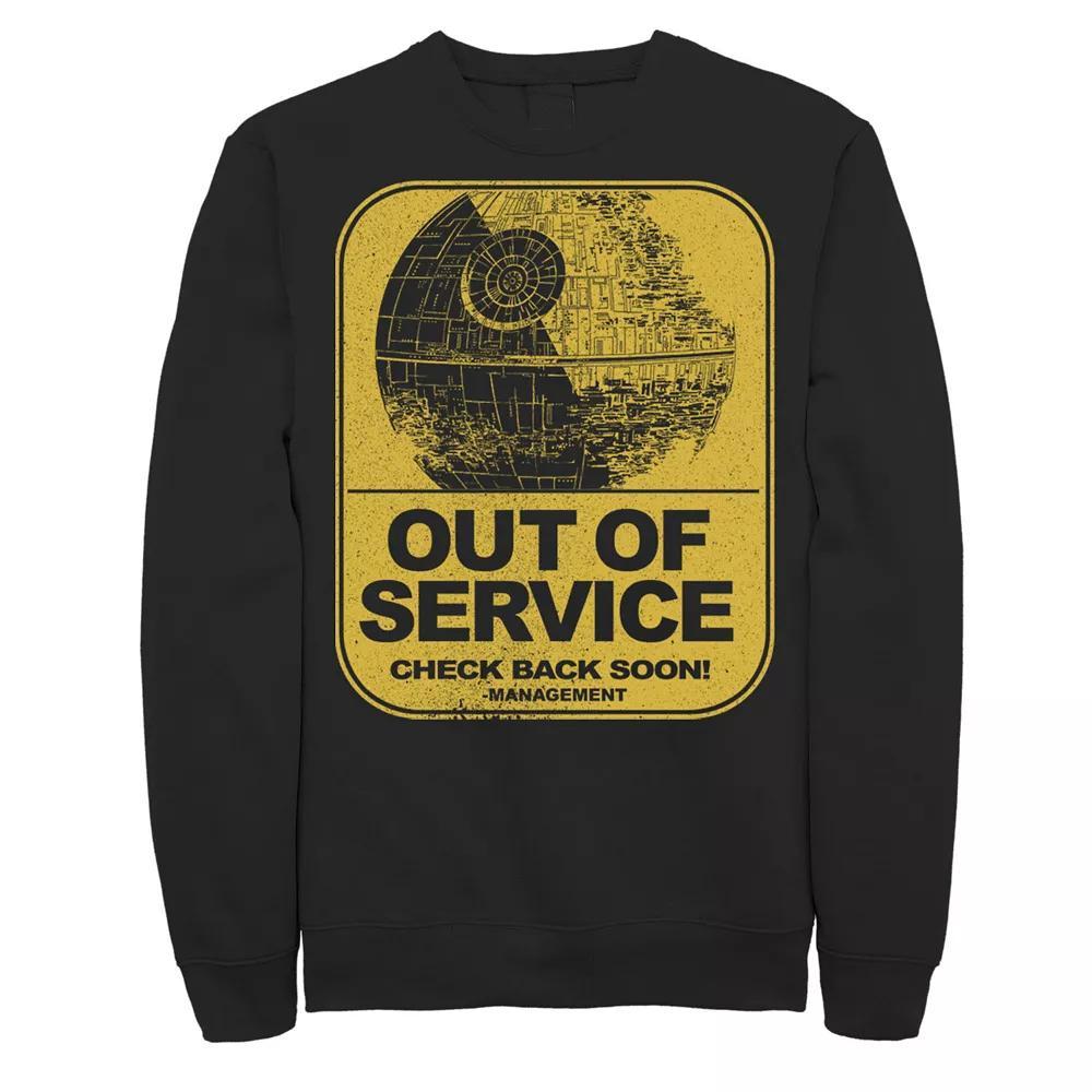 Men's Star Wars Death Star Out Of Service Check Back Soon Sweatshirt,  Product Image