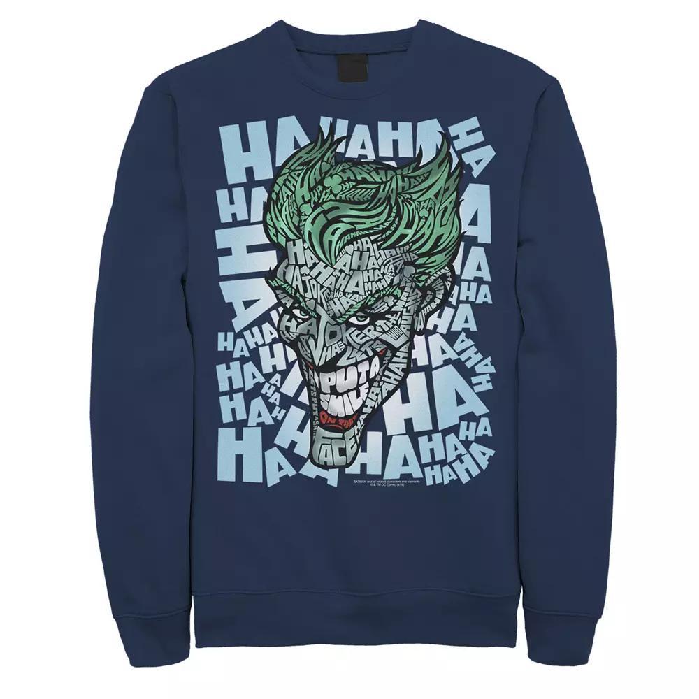 Men's DC Comics The Joker Text Fill Sweatshirt,  Product Image
