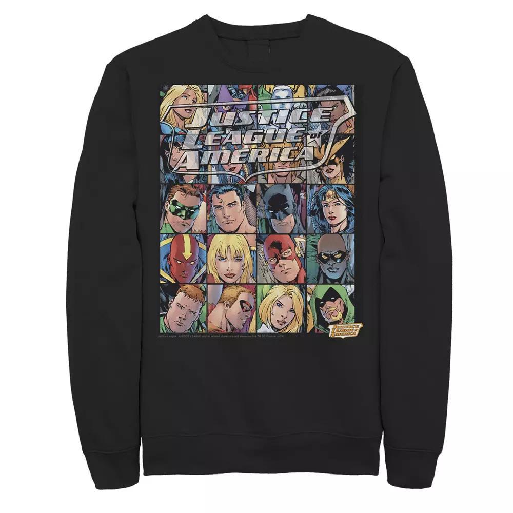 Men's DC Comics Justice League Hero Box Up Poster Sweatshirt,  Product Image