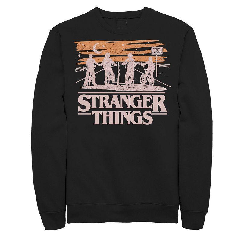 Mens Netflix Stranger Things Night Silhouettes Sweatshirt Product Image