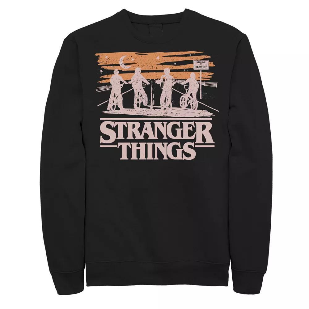 Big & Tall Netflix Stranger Things Night Silhouettes Fleece Sweatshirt, Men's,  Product Image
