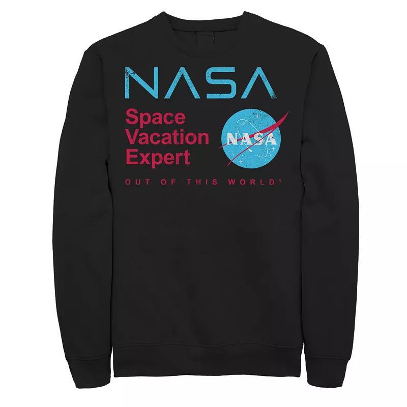 Mens NASA Space Vacation Expert Out Of This World! Sweatshirt Product Image