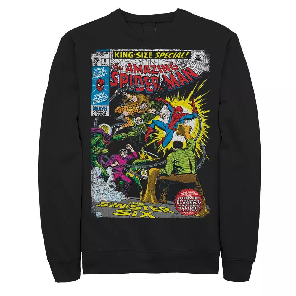 Men's Marvel Spider-Man Sinister Six Comic Sweatshirt,  Product Image