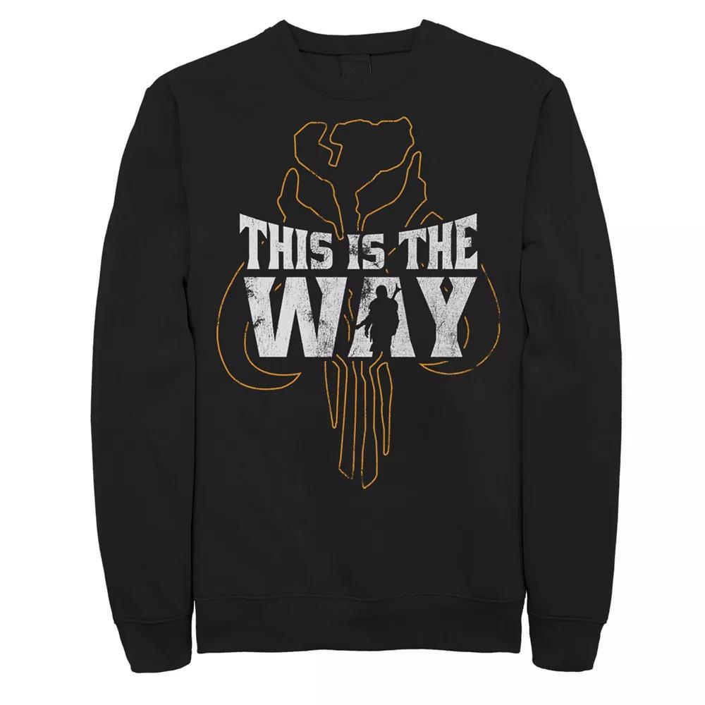 Men's Star Wars The Mandalorian This Is The Way Mythosaur Overlay Sweatshirt,  Product Image