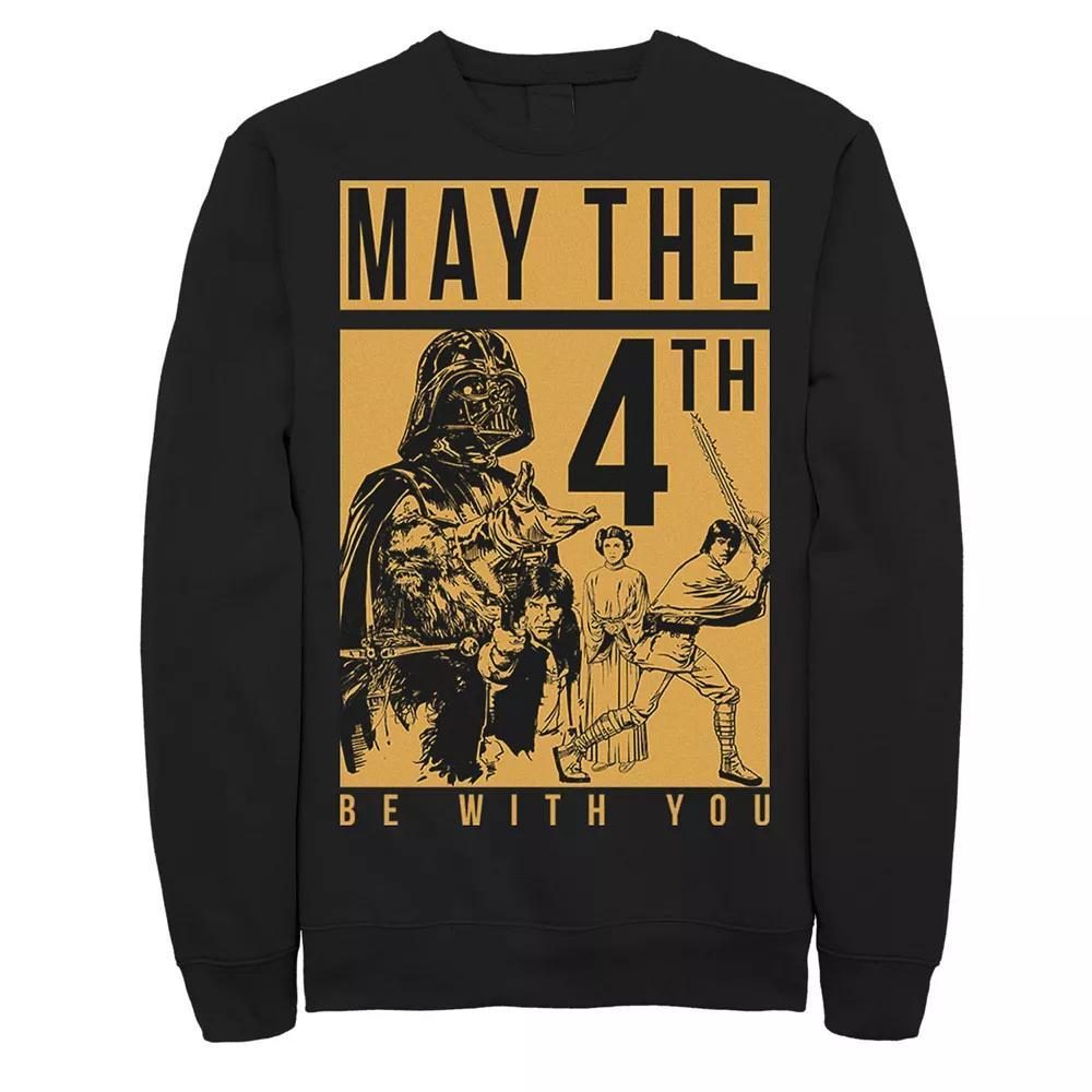 Men's Star Wars May The Forth Be With You Collage Poster Sweatshirt,  Product Image