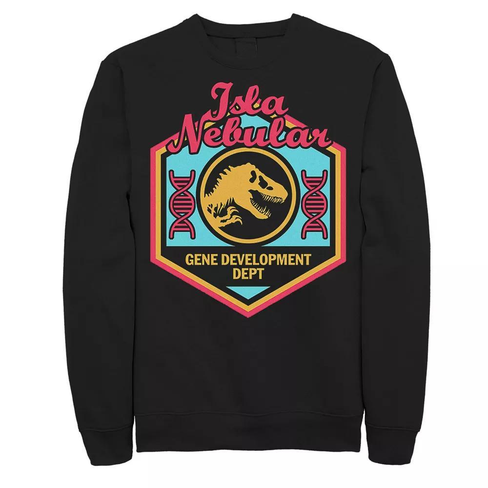 Men's Jurassic World Isla Nebular Gene Dept. Badge Sweatshirt,  Product Image