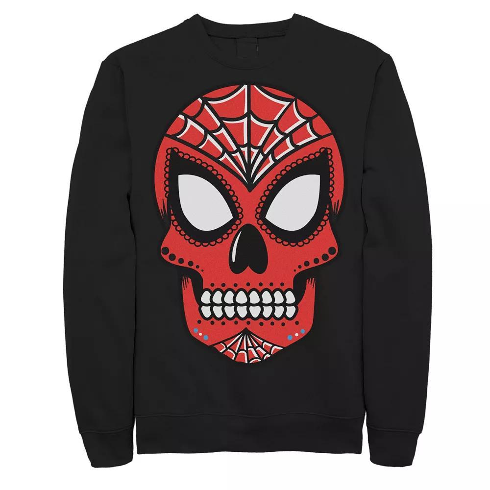 Men's Marvel Spider-Man Sugar Skull Fleece,  Product Image