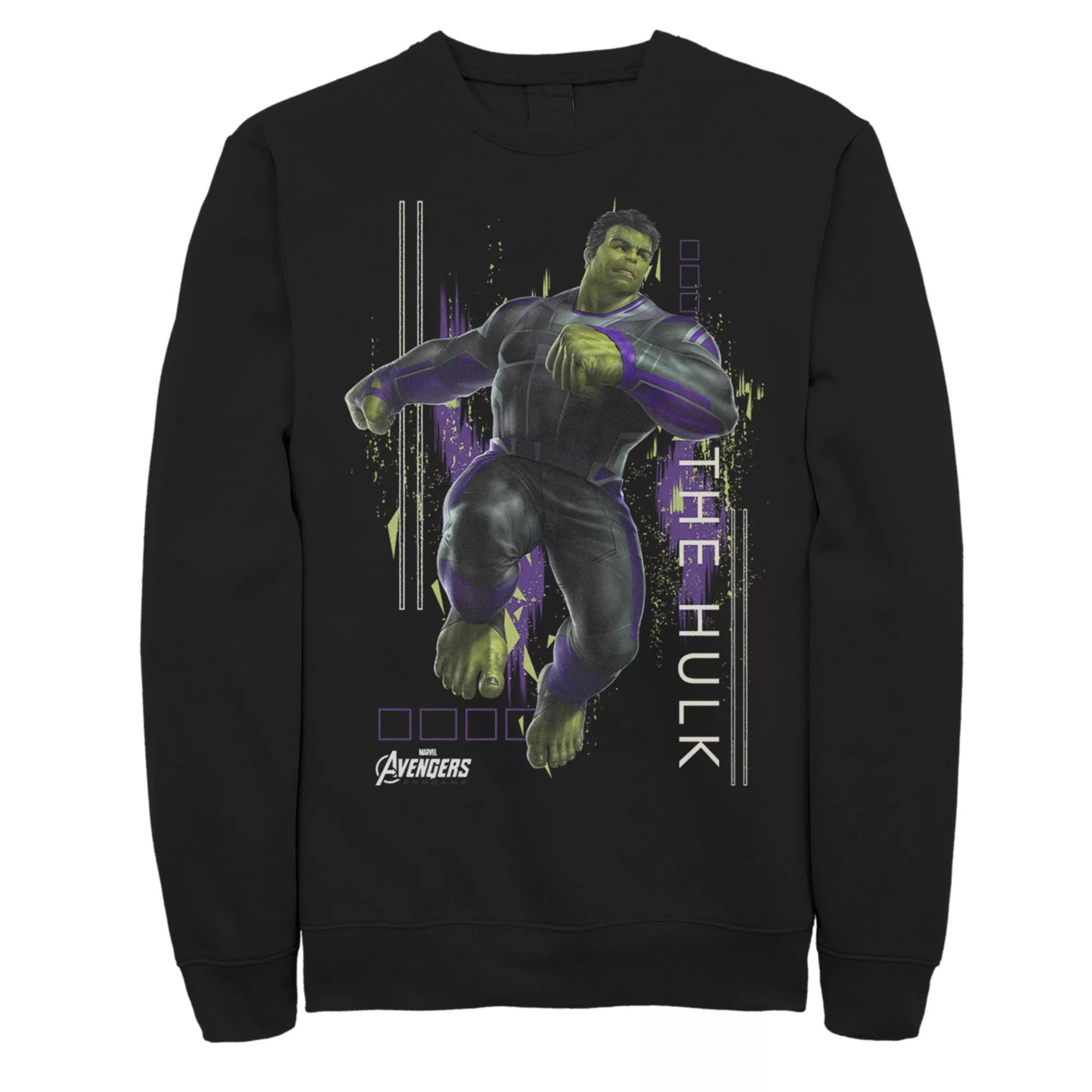 Men's Marvel Avengers Endgame Hulk Space Sweatshirt,  Product Image