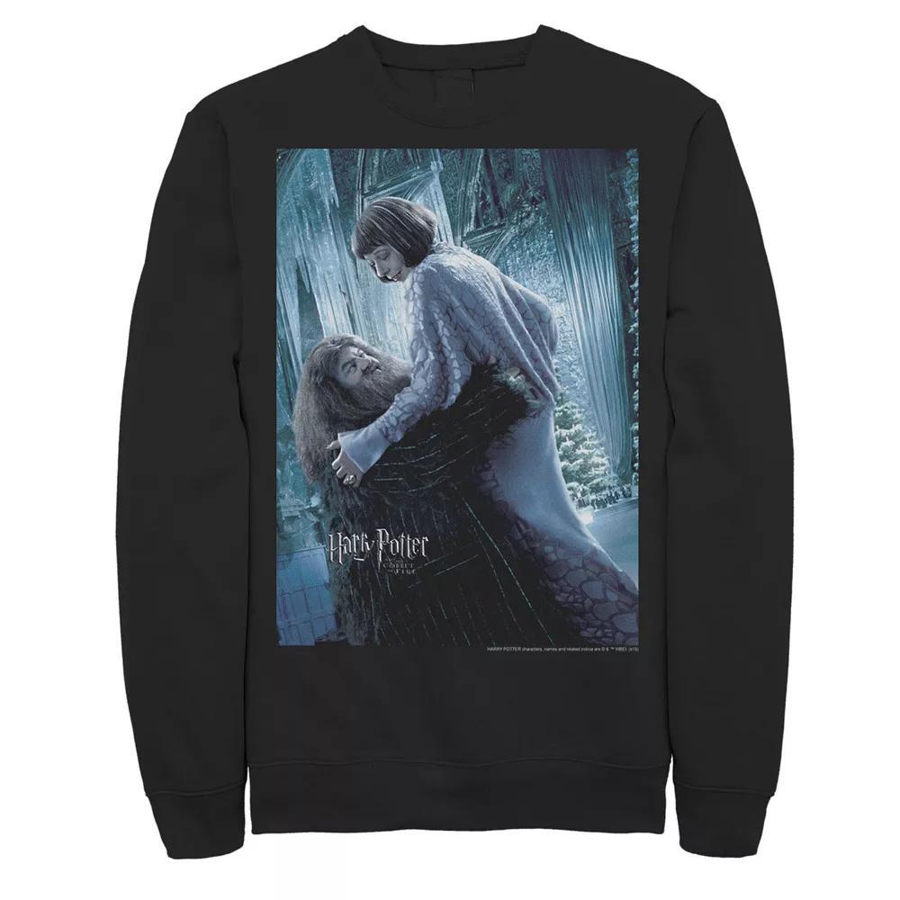 Mens Harry Potter Hagrid And Madame Maxim Character Poster Fleece Graphic Pullover Product Image