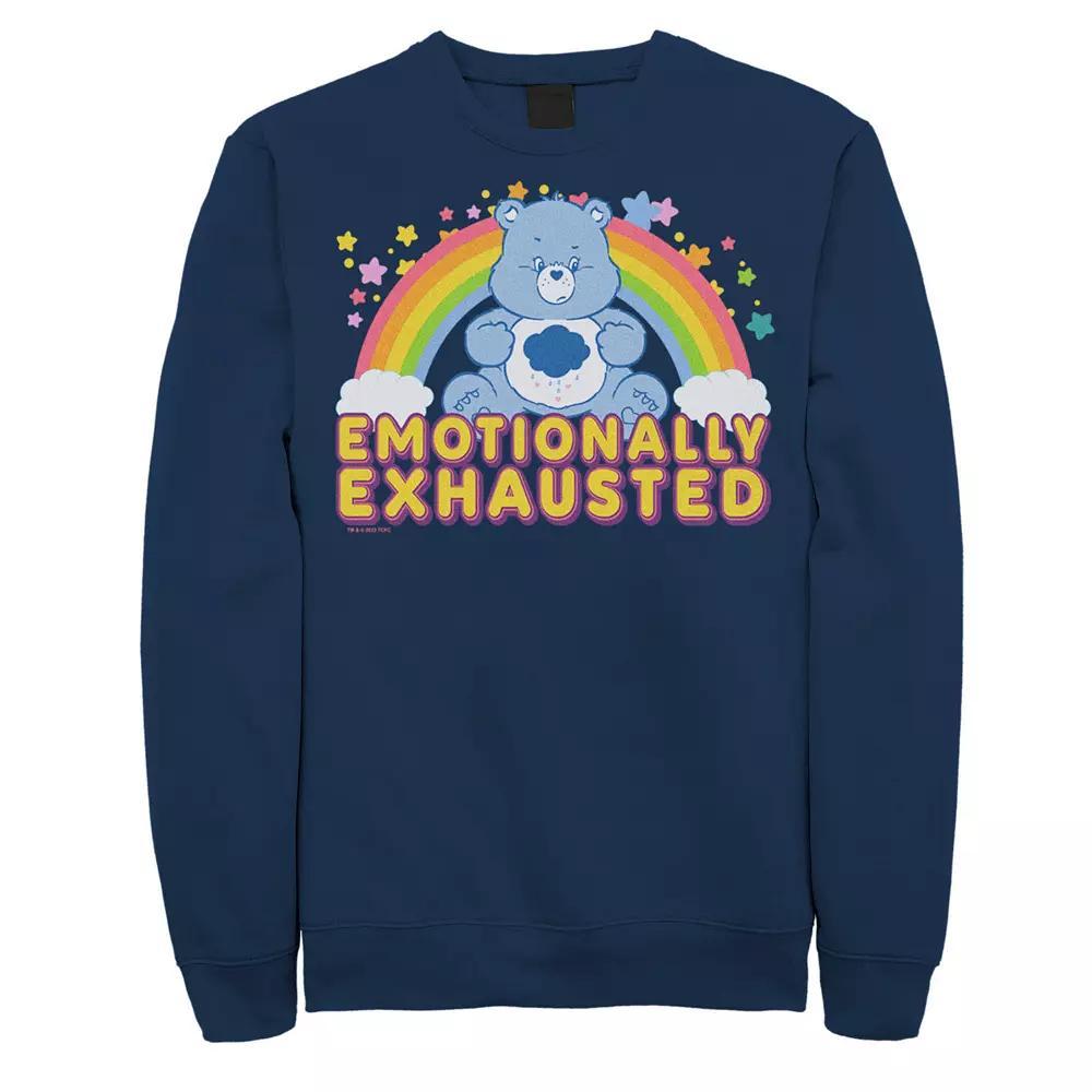 Men's Care Bears Emotionally Exhausted Graphic Fleece,  Product Image