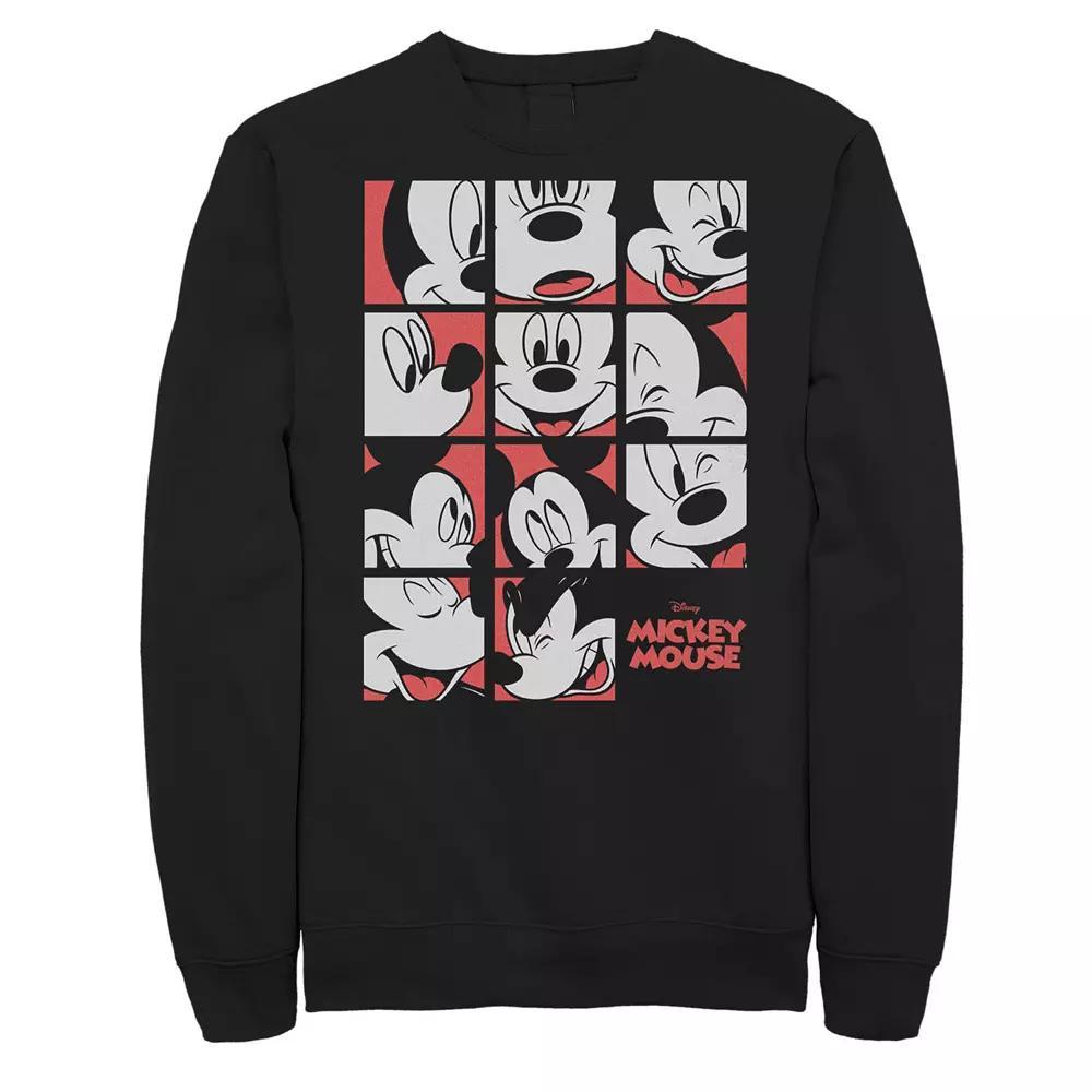 Disney's Mickey Mouse & Friends Big & Tall Mickey Mouse Expressions Boxes Graphic Fleece, Men's,  Product Image